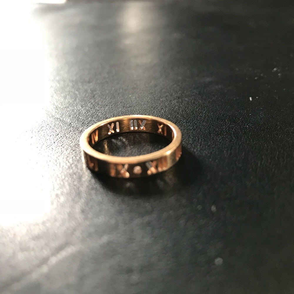Diamond + Rose Gold Tiffany ring